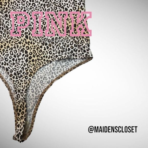 Victoria Secret PINK Leopard Print Bodysuit - Picture 13 of 14